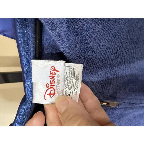 Eeyore XL Disney Blue Women's Zip-Up Hoodie with Embroidered Design - Picture 5 of 8